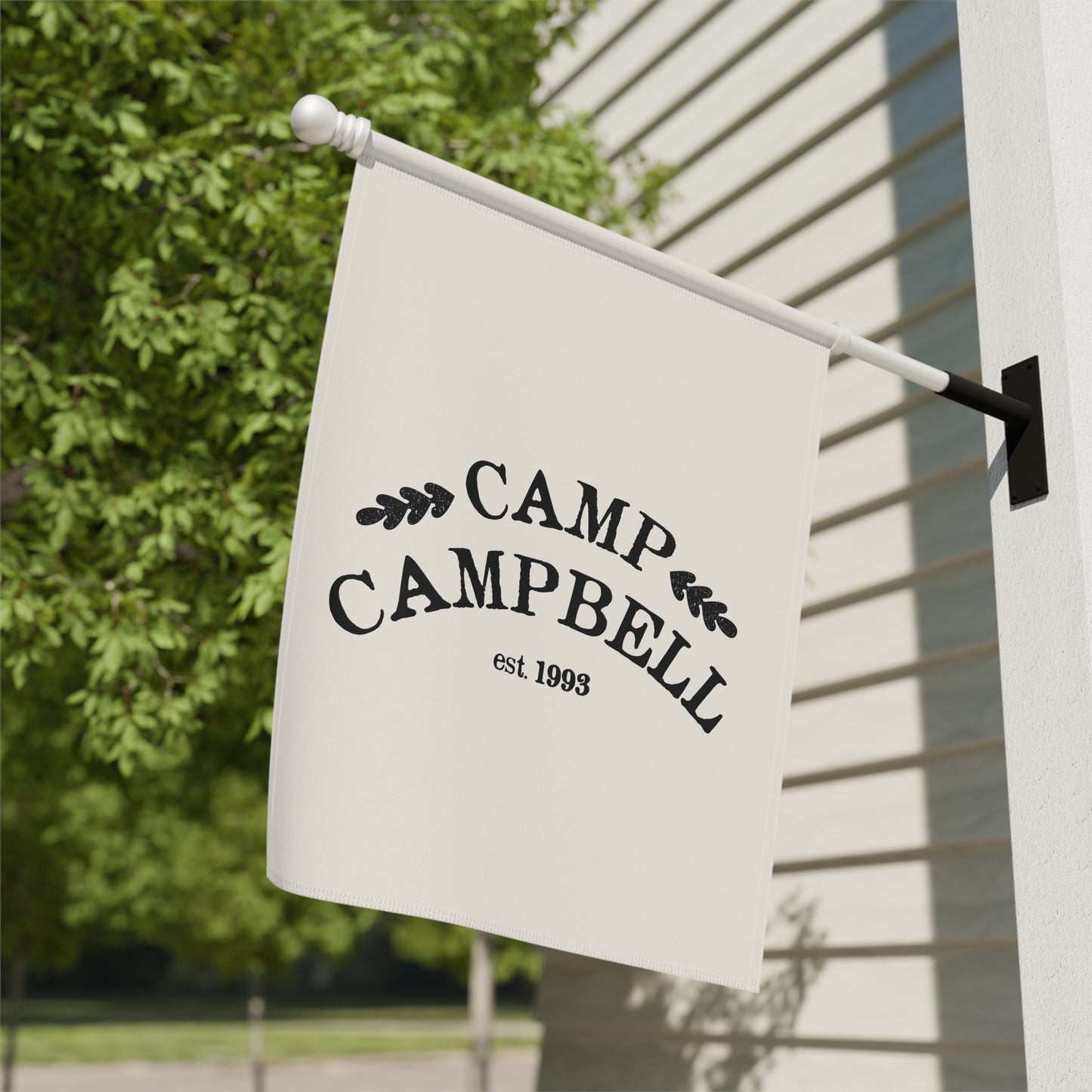 Personalized Vertical Home and Garden Flag – Vintage Nostalgic Camp Lakehouse Banner