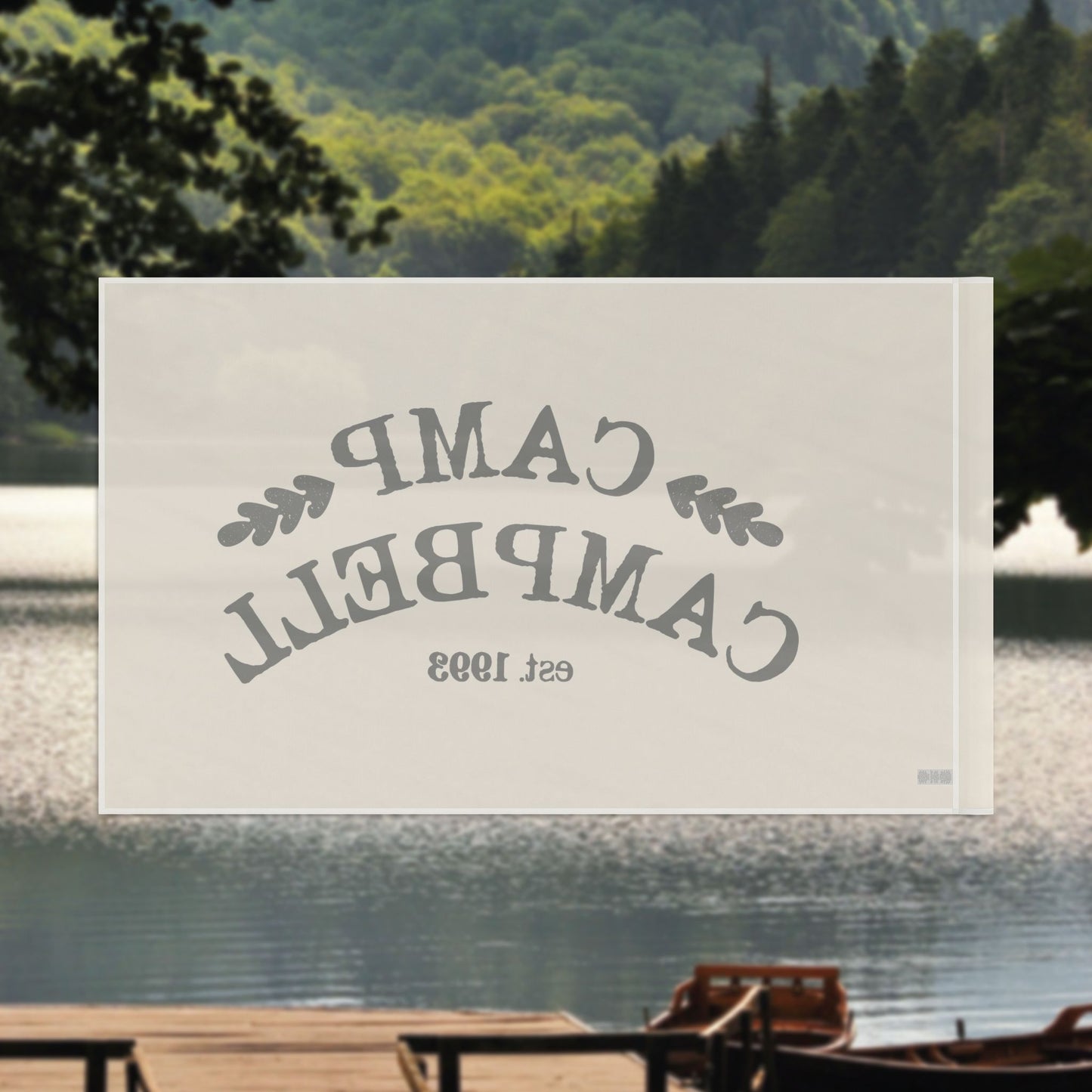 Personalized Horizontal Flag– Custom Lakehouse Banner