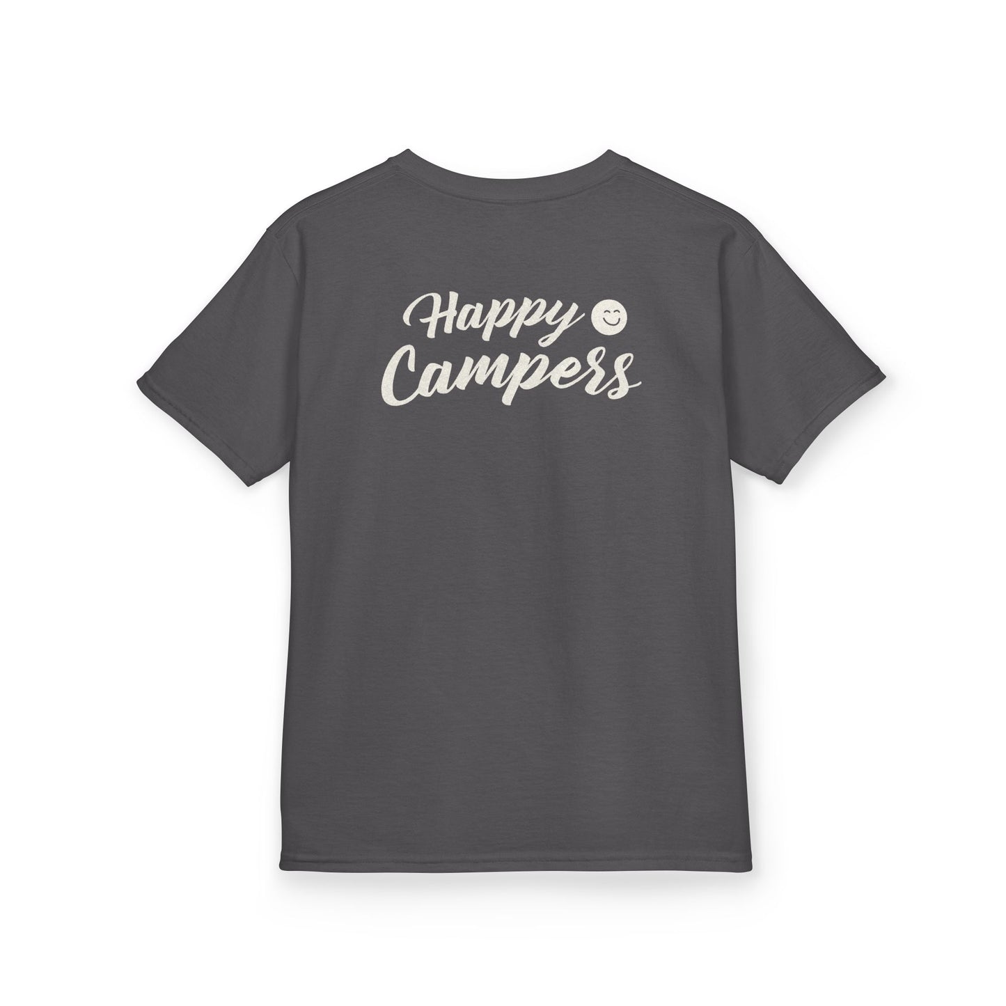 Kids T-Shirt 'Happy Campers' Smiley Camping Tee