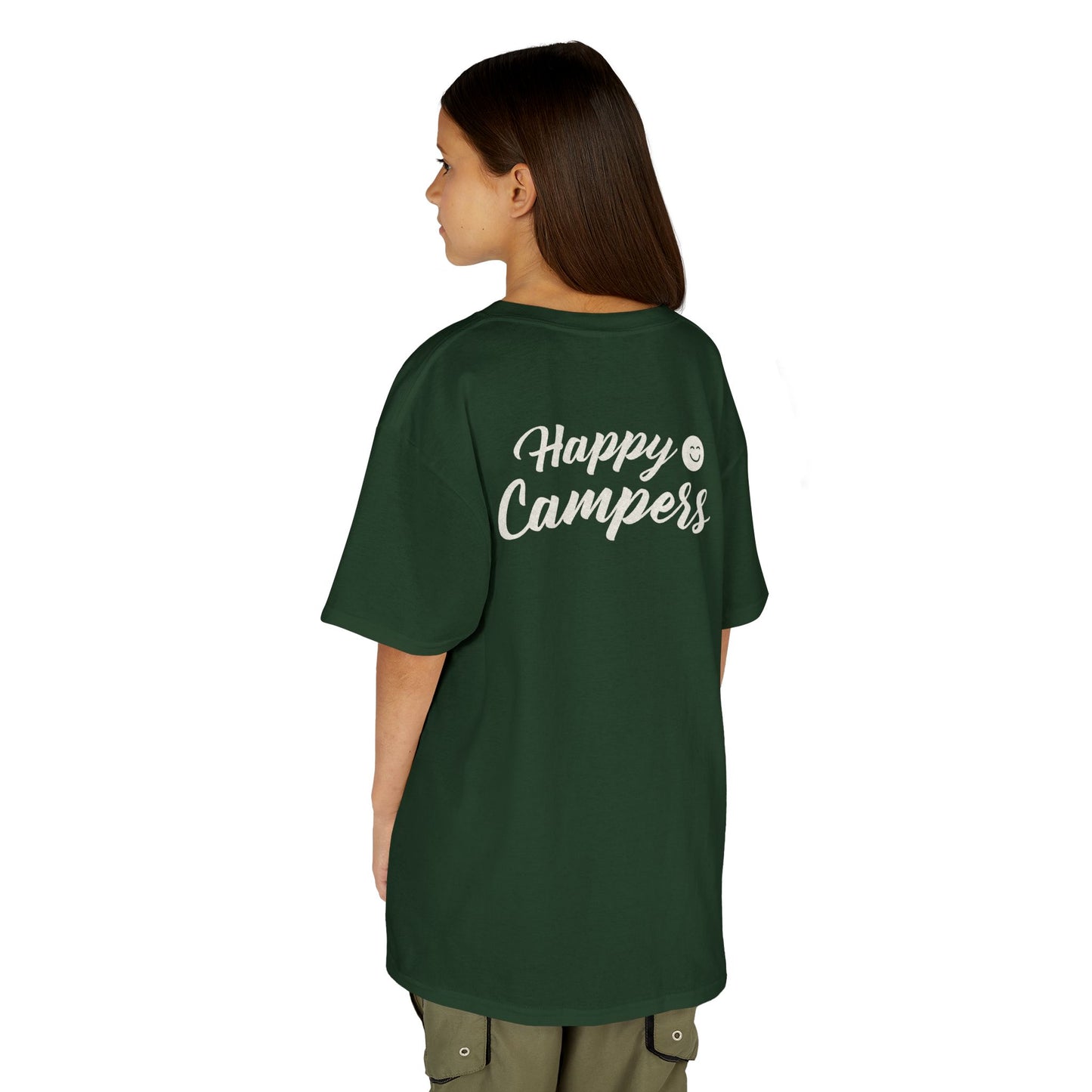 Kids T-Shirt 'Happy Campers' Smiley Camping Tee
