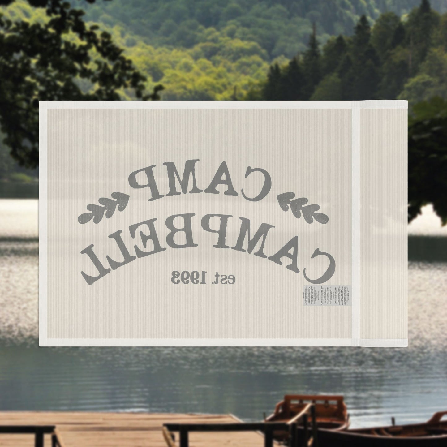 Personalized Horizontal Flag– Custom Lakehouse Banner