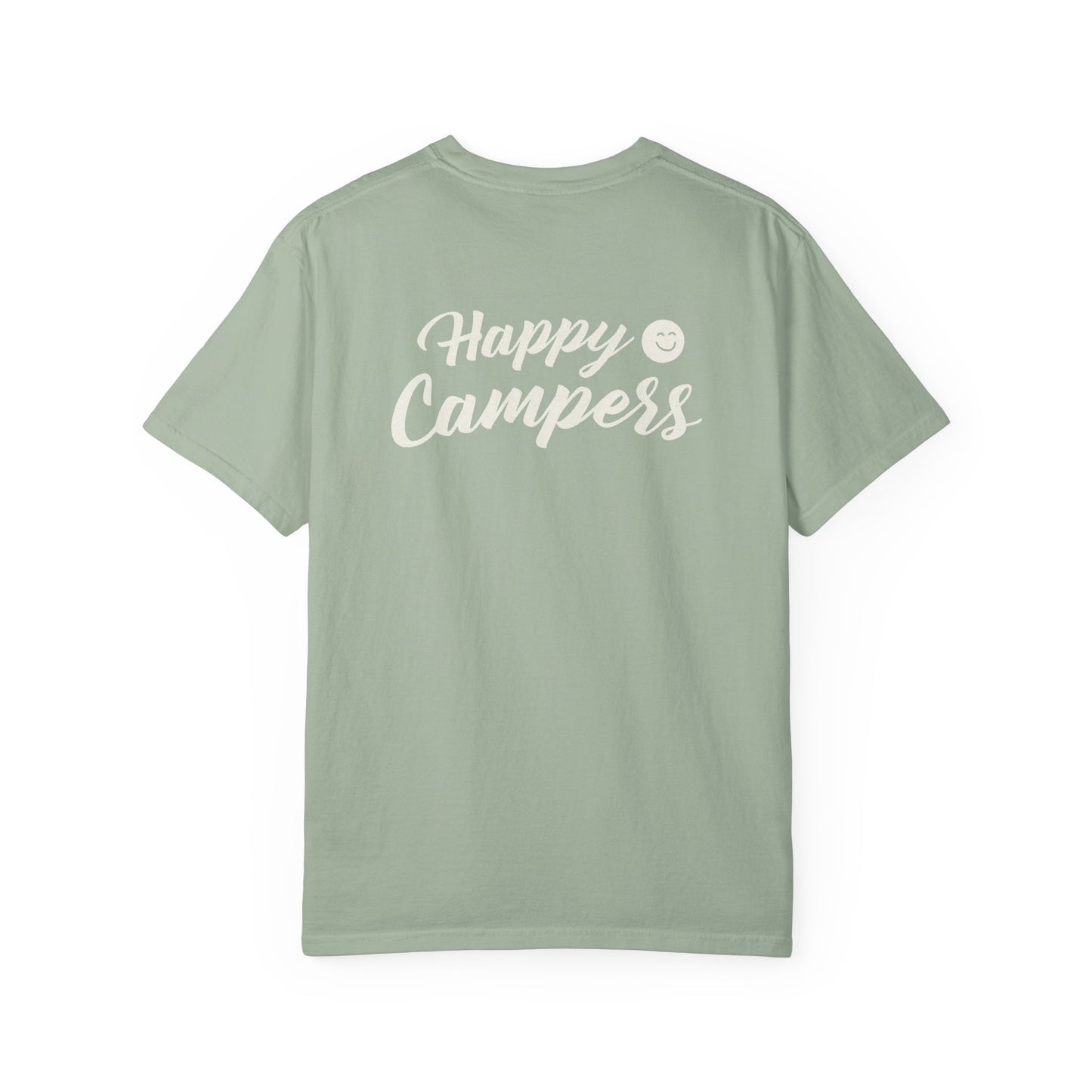Happy Campers T-Shirt — Retro Smile Logo Camp Shirt