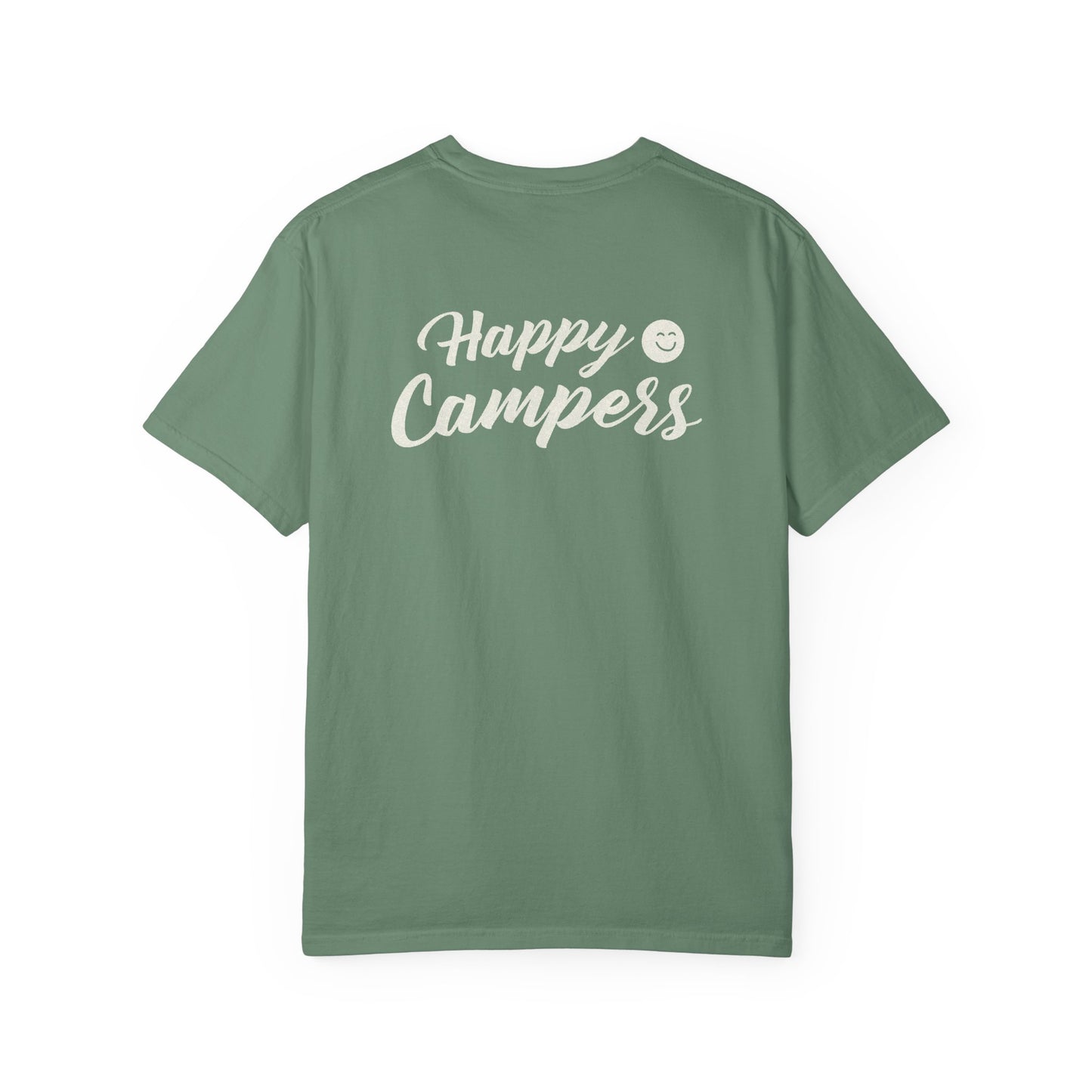 Happy Campers T-Shirt — Retro Smile Logo Camp Shirt