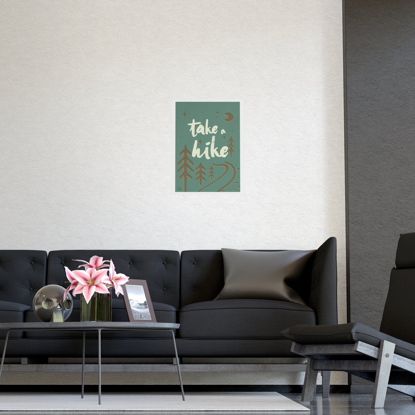 Take a Hike Poster — Rustic Forest Wall Art for Hikers & Outdoor Lovers