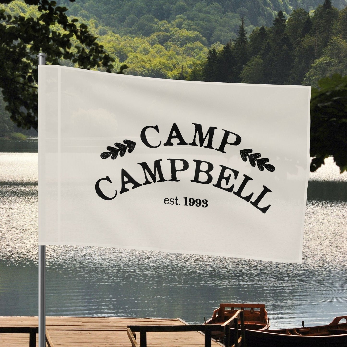 Personalized Horizontal Flag– Custom Lakehouse Banner
