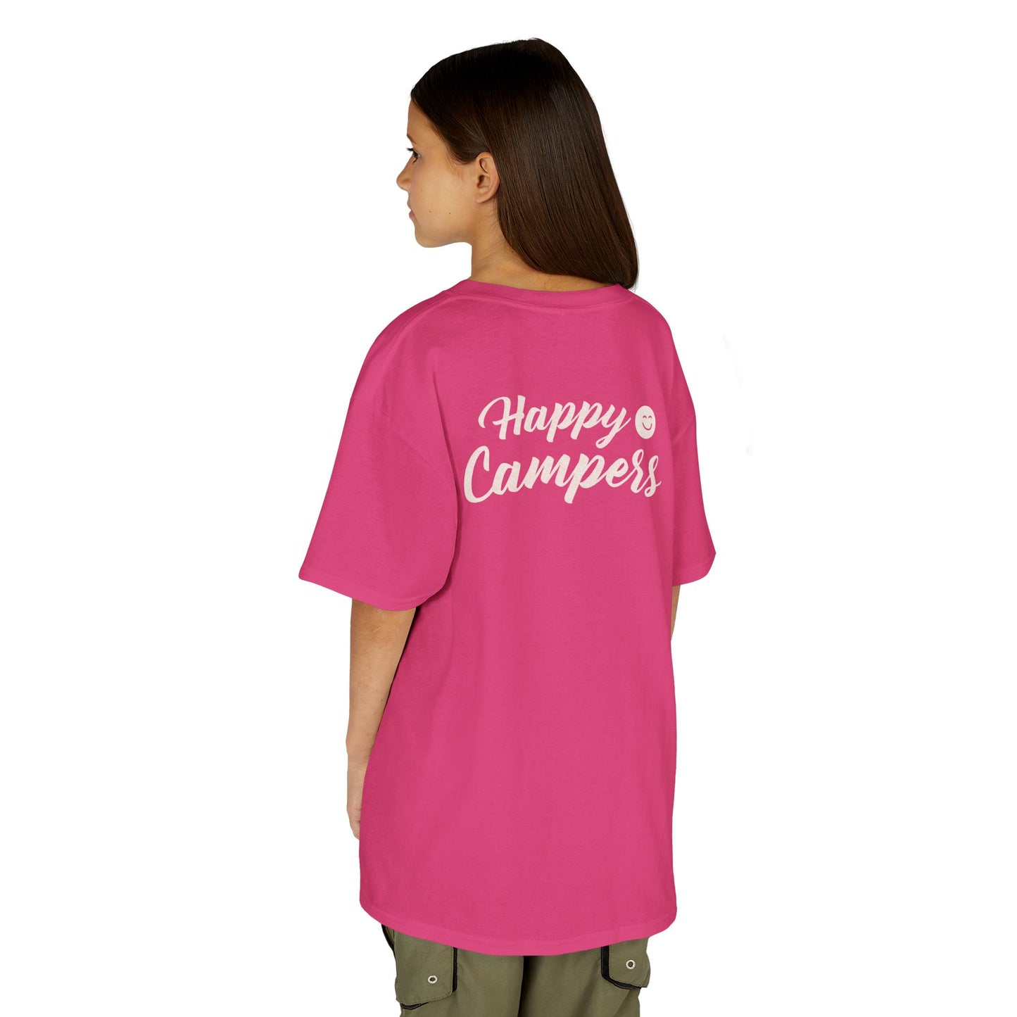 Kids T-Shirt 'Happy Campers' Smiley Camping Tee