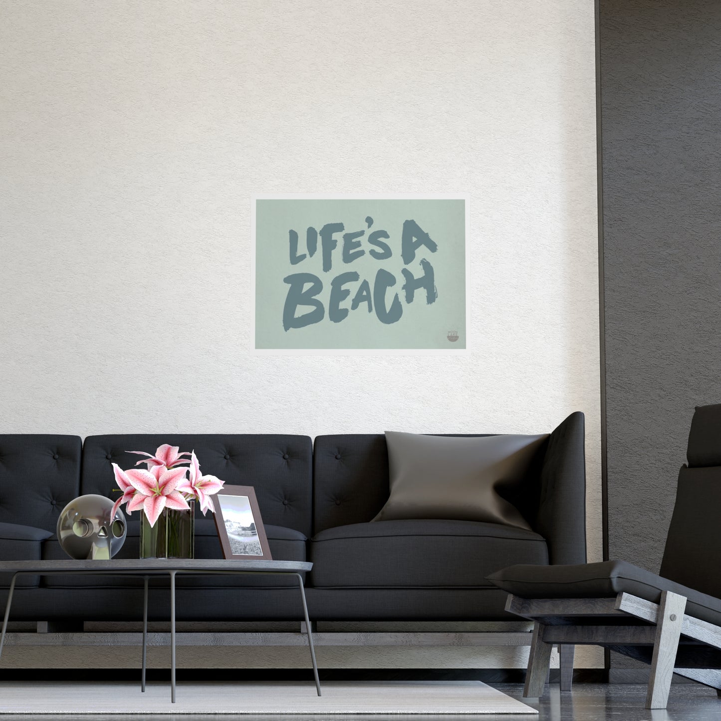 Life's a Beach Matte Poster — Coastal Wall Art (Vertical & Horizontal)