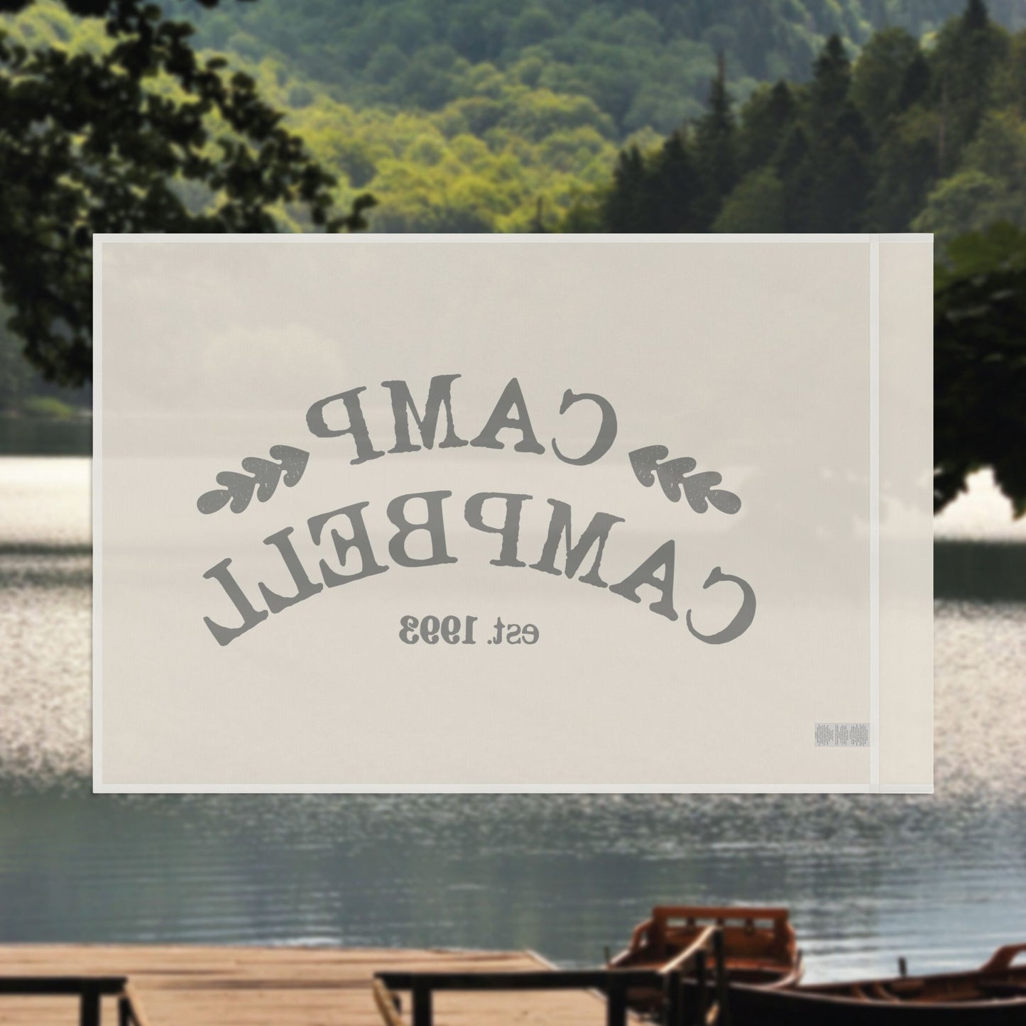 Personalized Horizontal Flag– Custom Lakehouse Banner