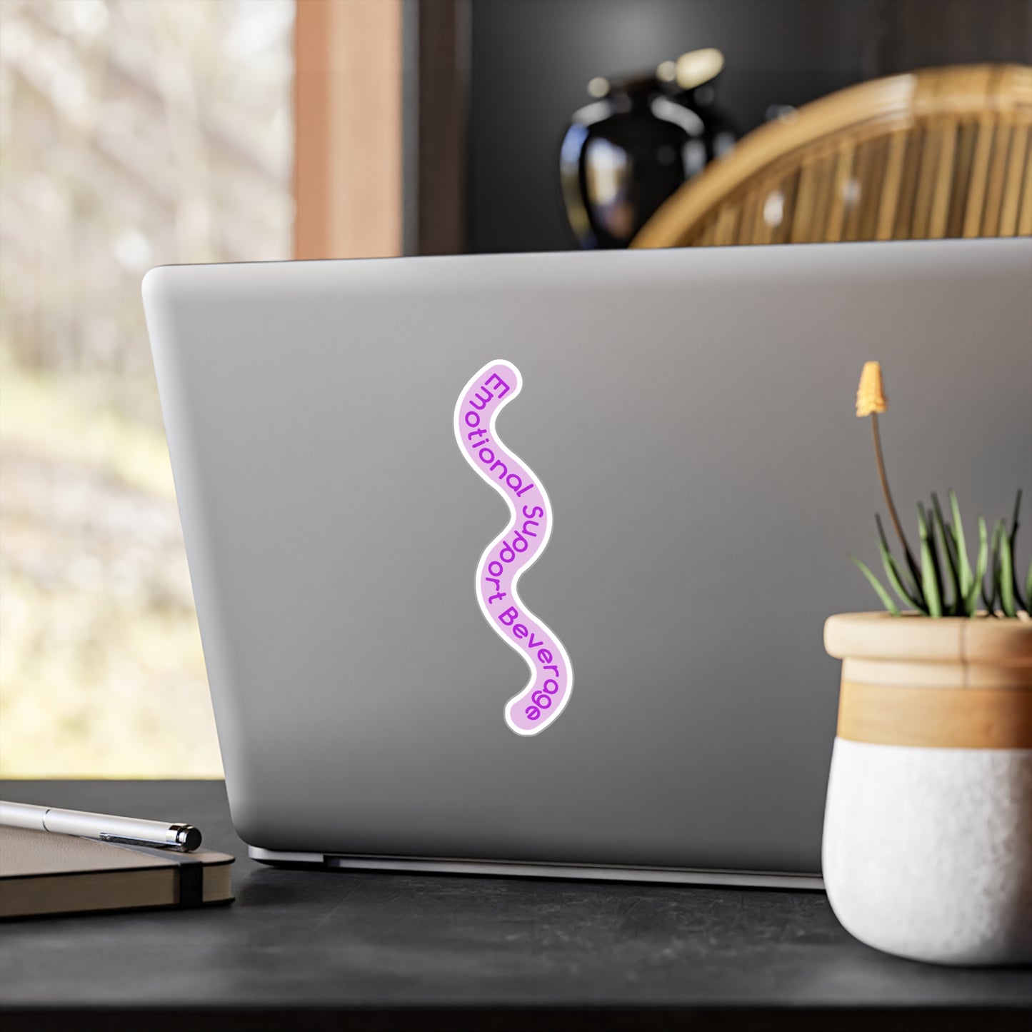 Emotional Support Beverage *PURPLE CRUSH* Kiss-Cut Vinyl Sticker