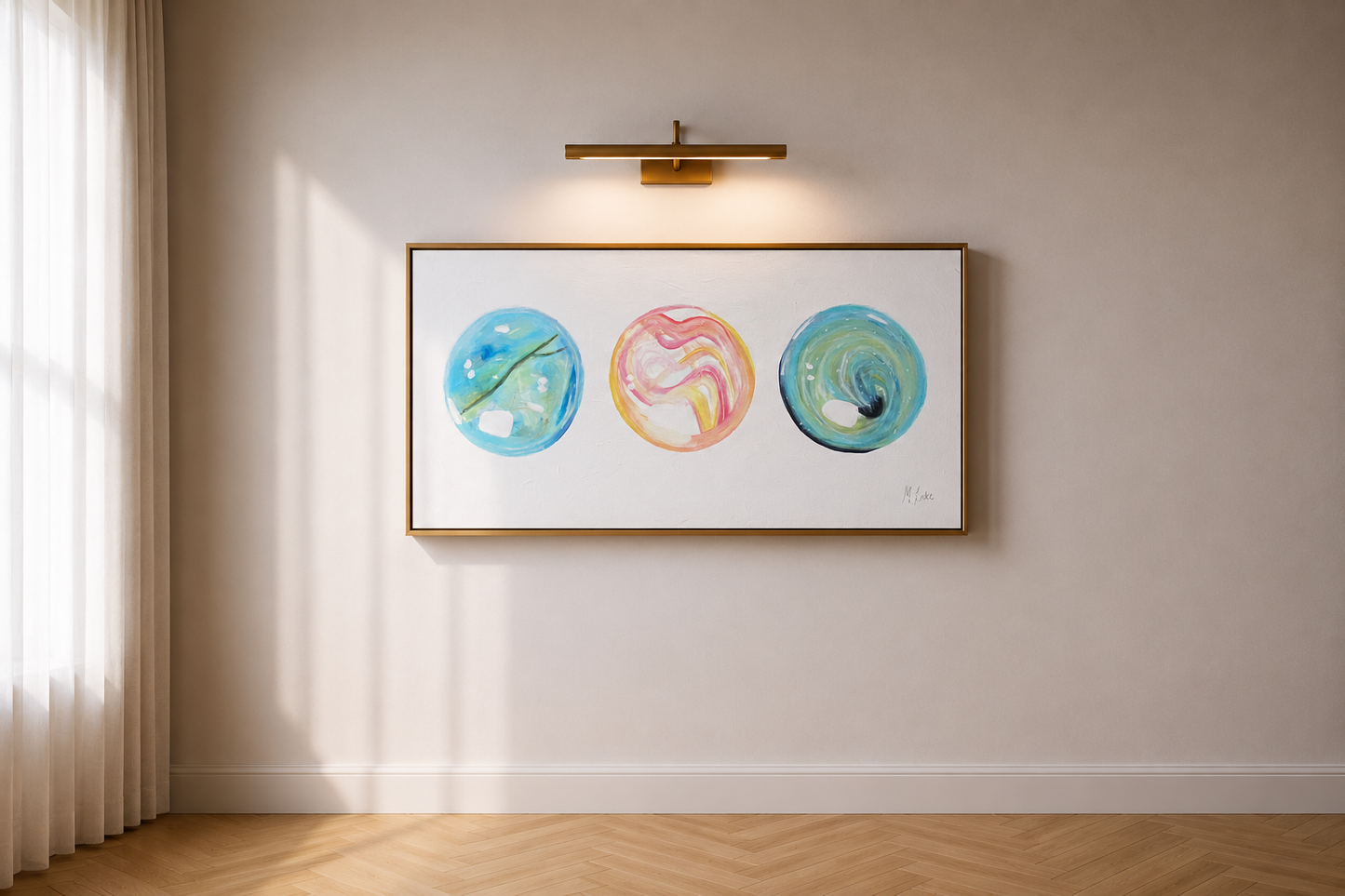 Elemental Marbles - Premium Canvas Print