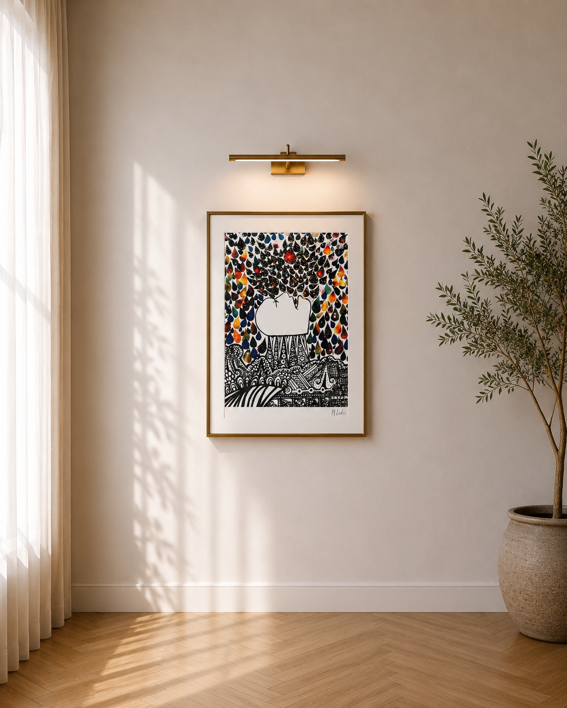Drinking the Night Collage - Premium Matte Print