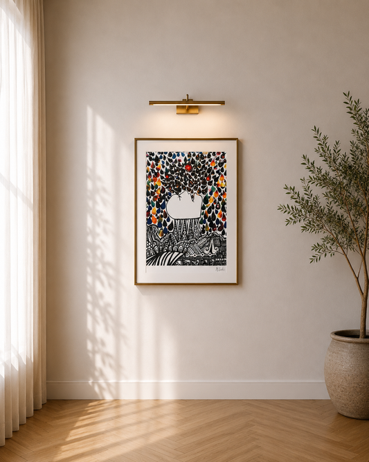 Drinking the Night Collage - Premium Matte Print